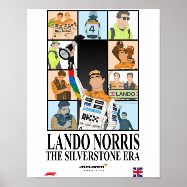Lando Norris British Grand Prix Poster (Framsidan)