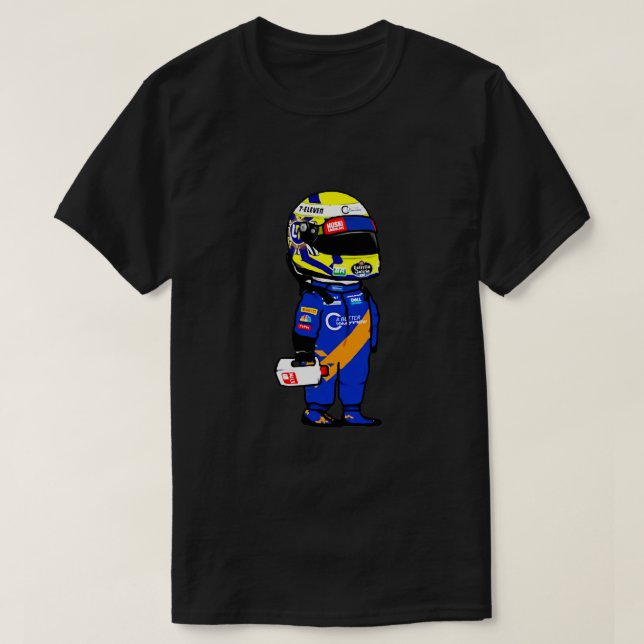 Lando Norris Gift Halloween Day, Thanksgiving, Chr T Shirt (Design framsida)