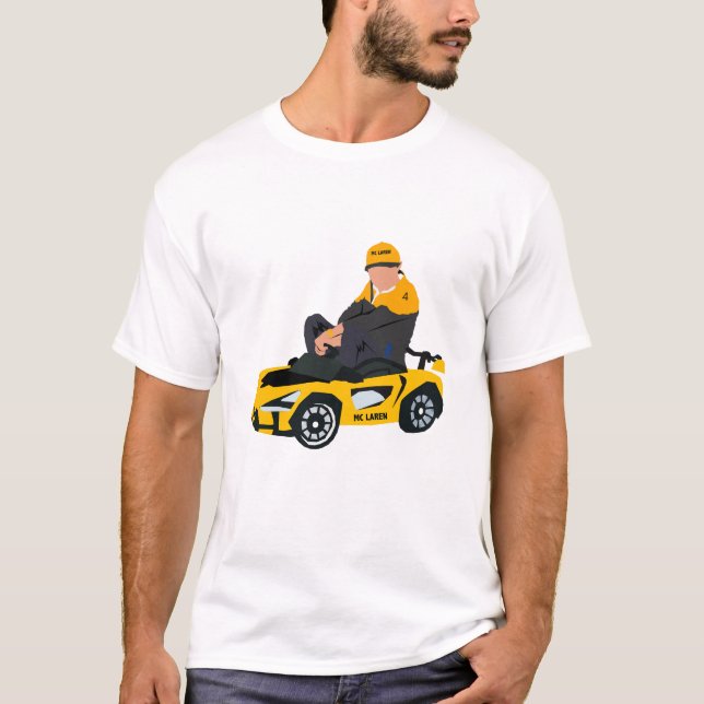 Lando Norris illustration T Shirt (Framsida)