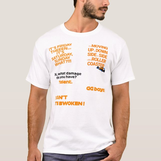 Lando Norris Quotes Sticker T Shirt (Framsida)
