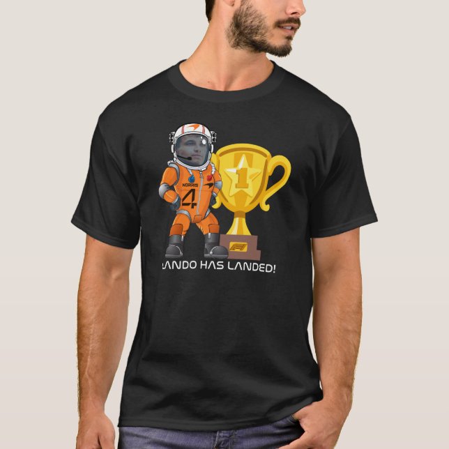 Lando Norris World Champion 2025 Winner T Shirt (Framsida)