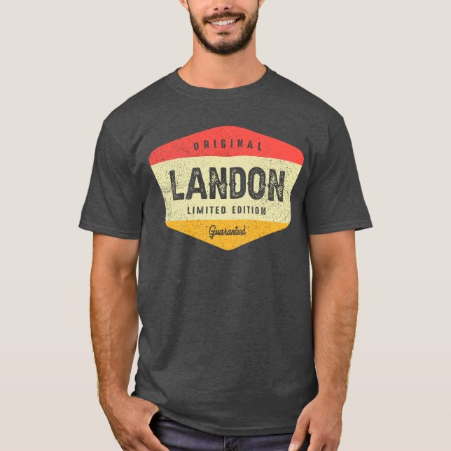 Landon Personlig Namn - Landon T Shirt (Framsida)