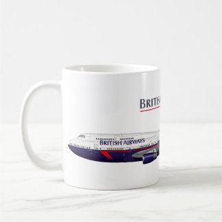 Landor Retro Jumbo Jet Classic brittisk Liveried A Kaffemugg