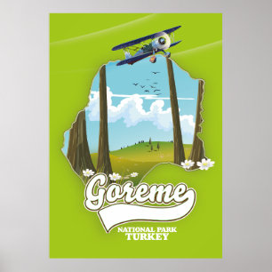 Landparkeringen i Goreme Karta Poster