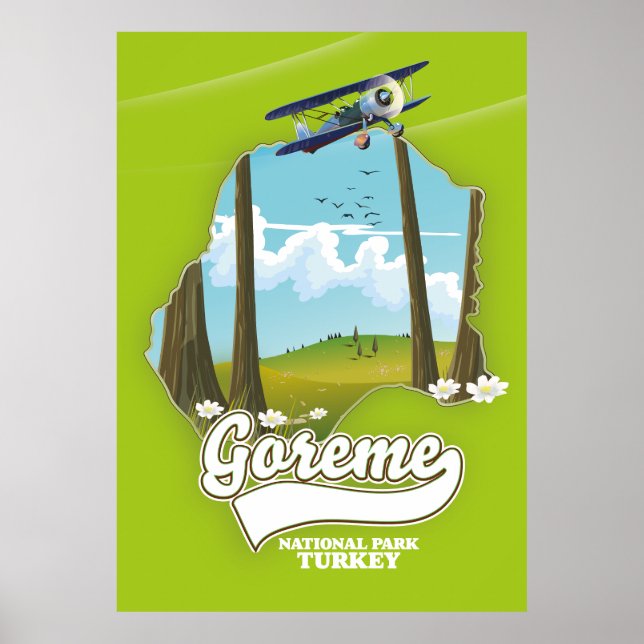 Landparkeringen i Goreme Karta Poster (Framsidan)