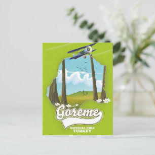 Landparkeringen i Goreme Karta Vykort