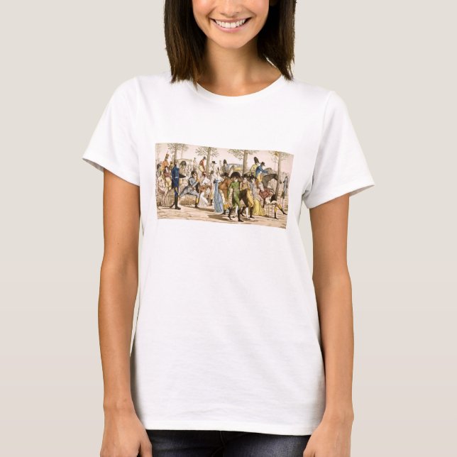 Landpromenad i Longchamps, 1802 (gravläggning) T Shirt (Framsida)