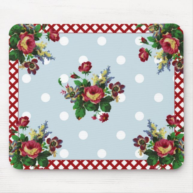 Landro pricker och Gingham Mousepad Musmatta (Framsidan)