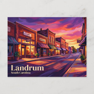 Landrum Historiska Downtown USA Vykort