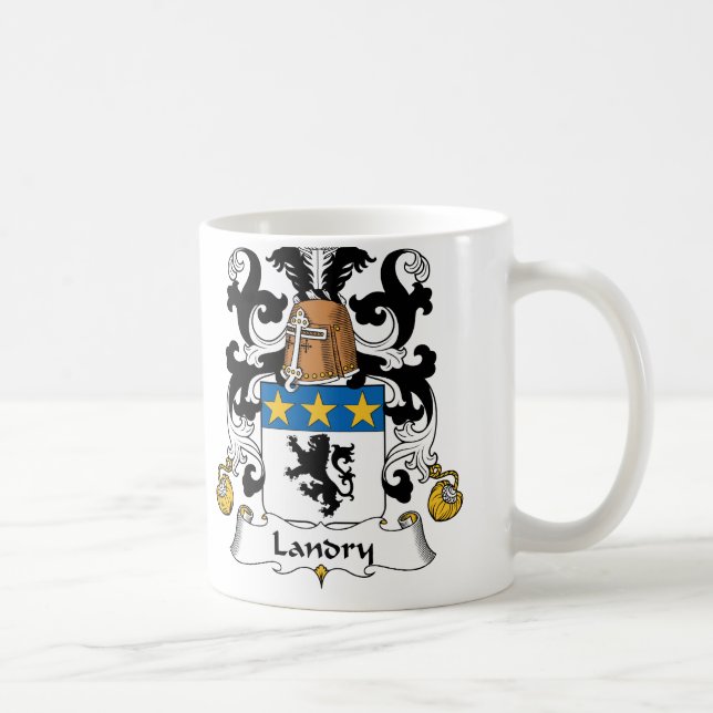 Landry familjvapensköld kaffemugg (Höger)