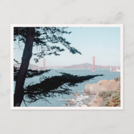 Lands End Hike Sea Cliff Golden Gate Bridge Photo Vykort