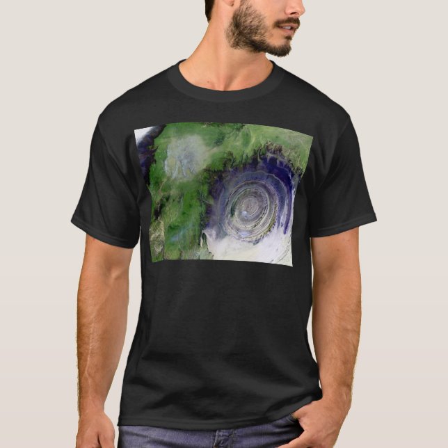 Landsat 7 Richat strukturerar Tee Shirt (Framsida)
