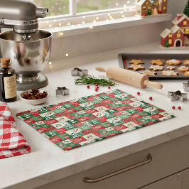 Landsby patchwork julmönster