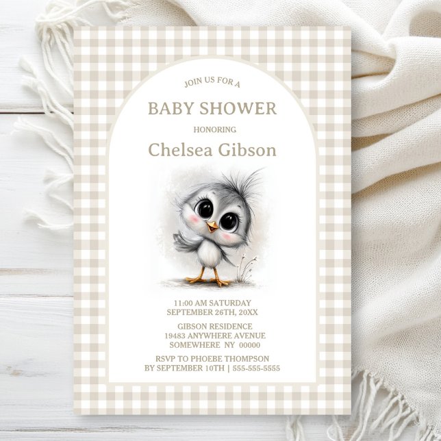 Landsbygd fågel baby shower inbjudningar (Skapare uppladdad)