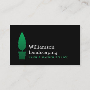 Landsbygd, Grönt, topary Logotyp II Visitkort