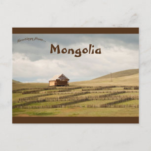 Landsbygd i Mongoliet Vykort