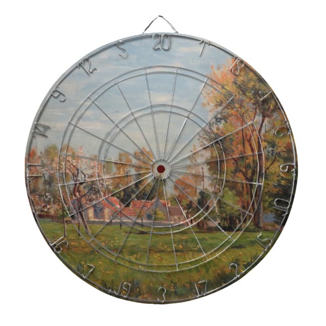 Landsbygd kring Lagny, Frankrike (Landsbygdens lan Darttavla (Framsidan)