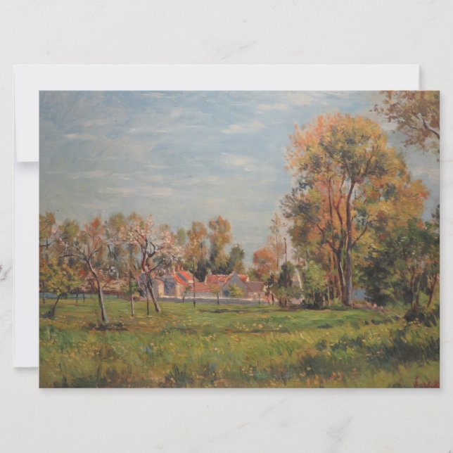 Landsbygd kring Lagny, Frankrike (Landsbygdens lan Kort (Framsida)