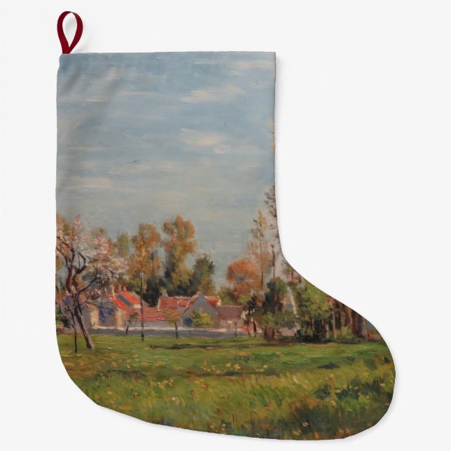 Landsbygd kring Lagny, Frankrike (Landsbygdens lan Stor Julstrumpa (Framsidan)