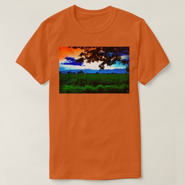 Landsbygd nära Cartago Colombia T Shirt (Design framsida)
