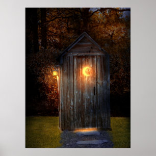 Landsbygd - Outhouse - Gör det nödvändiga Poster