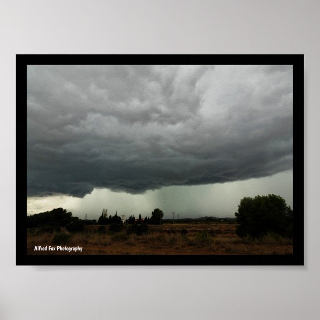 Landsbygd Stormmoln Poster (Framsidan)