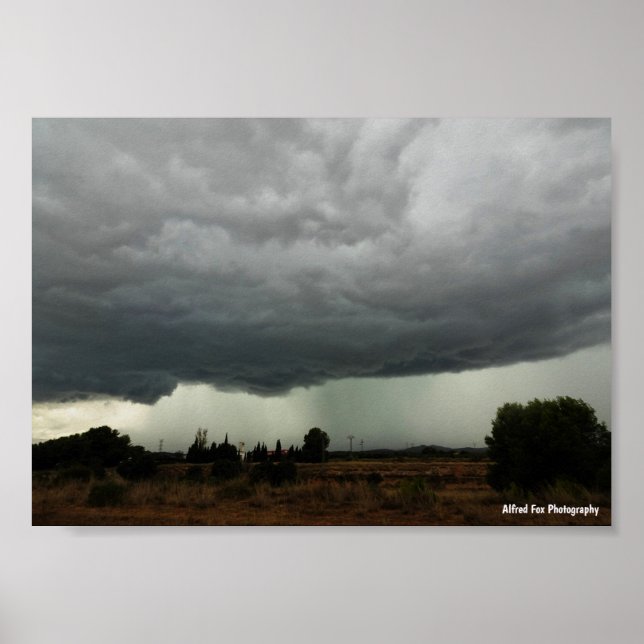 Landsbygd Stormmoln Poster (Framsidan)