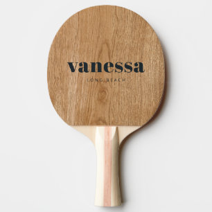 Landsbygd Tallrik Trä Minimal Modern Klassisk Namn Pingisracket