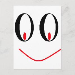 Landsbygdens berusade ögon med ett leende leende vykort