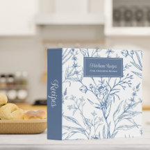 Landsbygdens blå och vita blomstermönster familjeh