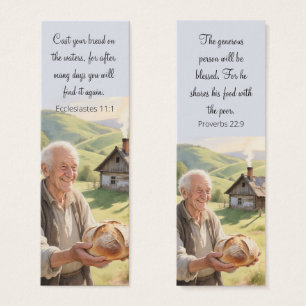 Landsbygdens bokmärke med motiverande Bibel Litet Visitkort
