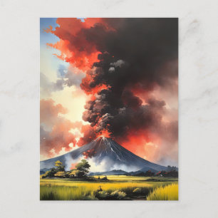 Landsbygdens fury, oblekt Volcanic Tempest Vykort