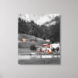 Landsbygdens landskap canvastryck