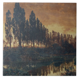 Landsbygdens landskap i Bayern (Tyskland) Kakelplatta