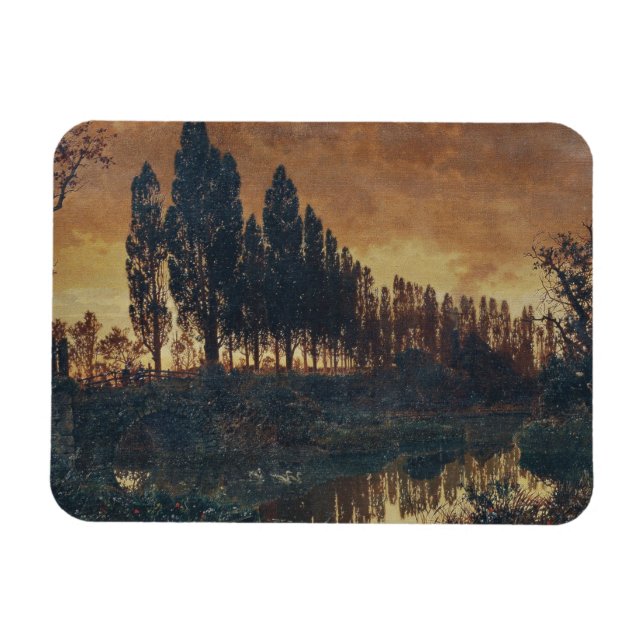 Landsbygdens landskap i Bayern (Tyskland) Magnet (Horisontell)