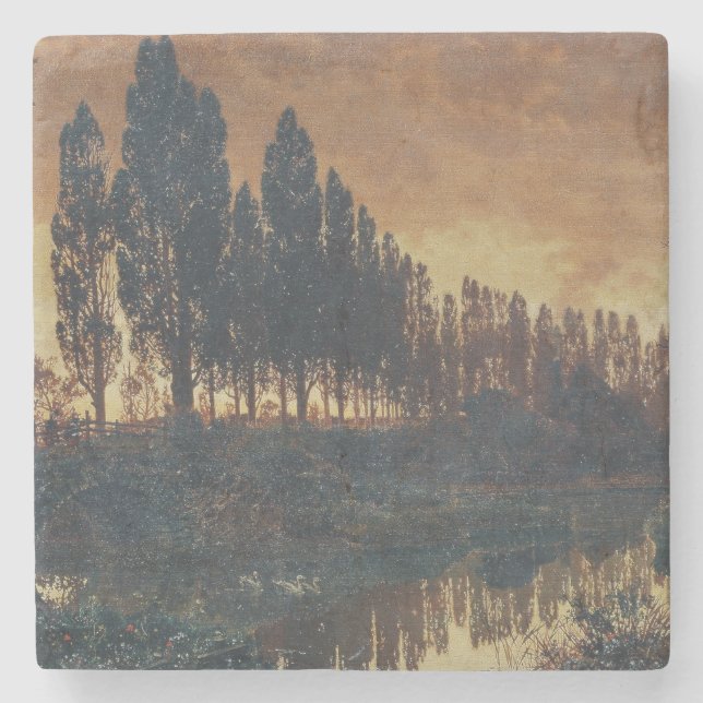 Landsbygdens landskap i Bayern (Tyskland) Stenunderlägg (Framsidan)