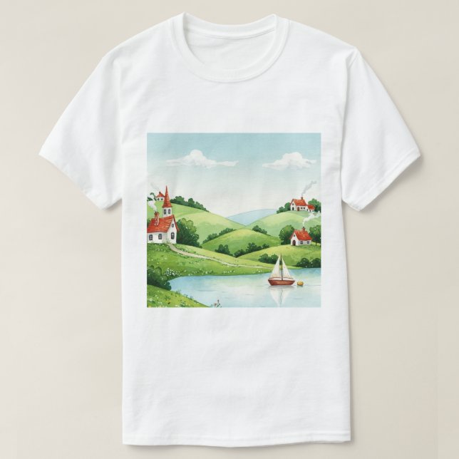Landsbygdens landskap t shirt (Design framsida)