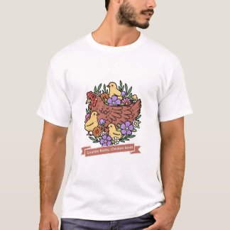 Landsbygdens rötter, kycklingstövlar kyckling t shirt