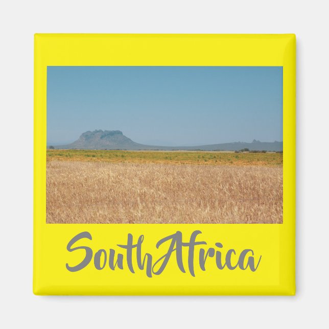 Landsbygdens södra Afrika Landskapsbergsvy Magnet (Framsidan)