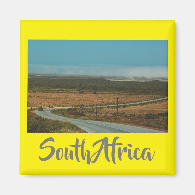 Landsbygdens södra Afrika Landskapsbergsvy Magnet (Framsidan)