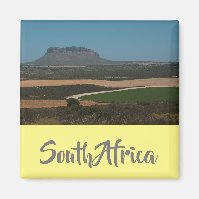 Landsbygdens södra Afrika Landskapsbergsvy Magnet (Framsidan)