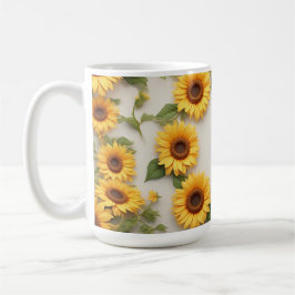 Landsbygdens Solros Blommig Design Kaffemugg