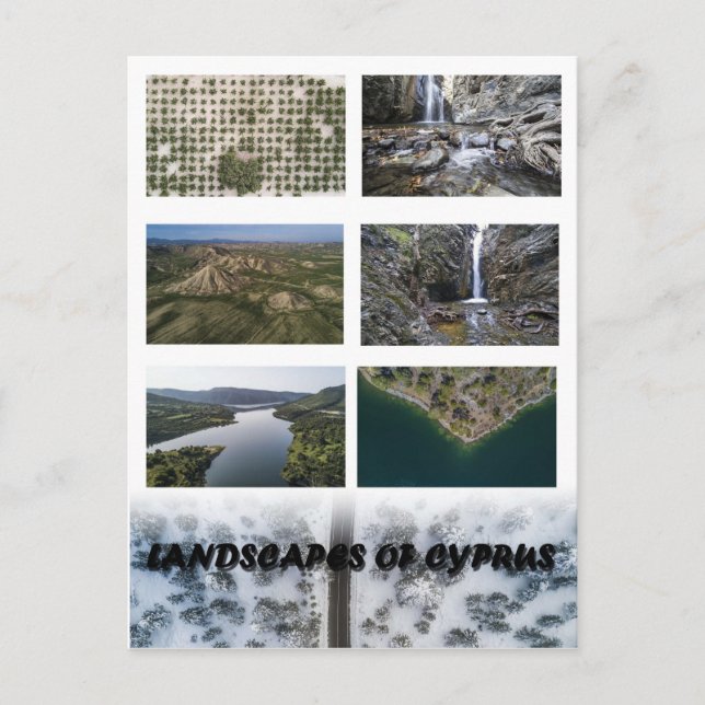 Landsbygder på Cyperns vykort (Framsida)