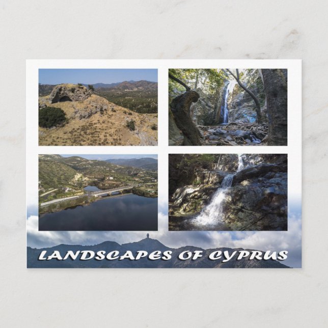 Landsbygder på Cyperns vykort (Framsida)