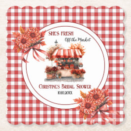 Landsbygds Picknick Rutig Bröllopsfest  Underlägg Papper