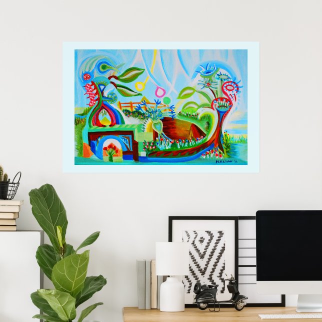 Landsbygds skapelse poster (Hemmakontoret)
