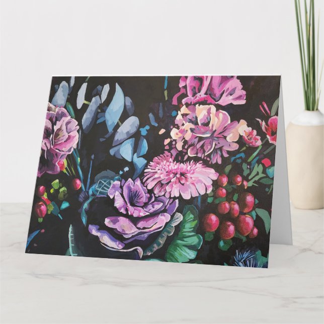 Landsbygdsblommig Viket Välkomstkort Kort (Framsida)