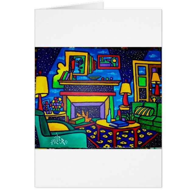 Landsbygdsboende vid Piliero Hälsningskort (Framsidan)