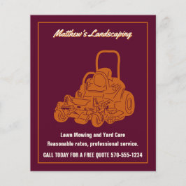 Landsbygdsbruk Gräsmatta Mows Commercial Mower Sma Flygblad