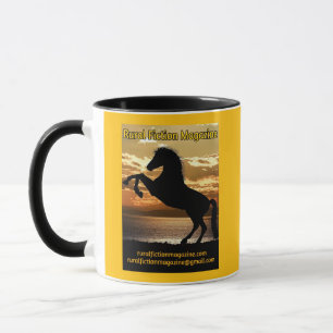 Landsbygdsfacktidmagazinens Logotyp häst med solup Mugg